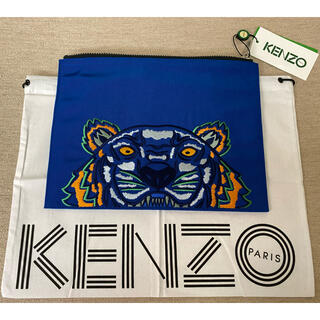 ケンゾー(KENZO)の新品 KENZO Paris タイガーロゴ刺繍 クラッチバッグ ケンゾー(クラッチバッグ)