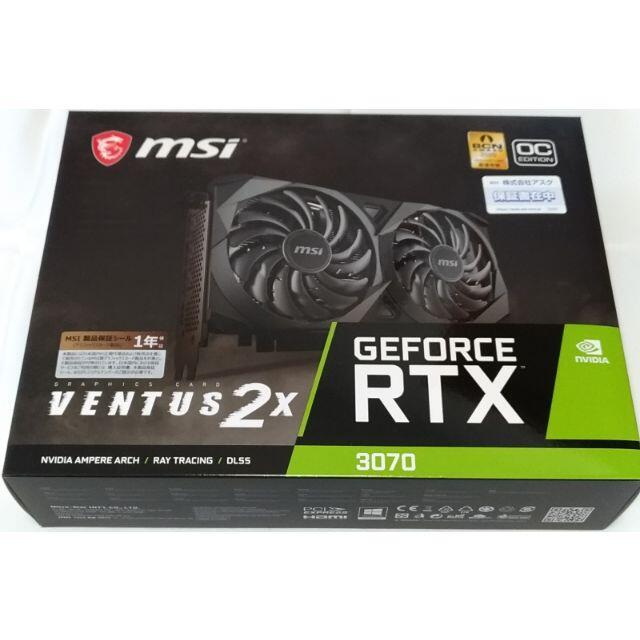 状態新品未開封です新品未開封　安心保証付 RTX3070 8GB MSI