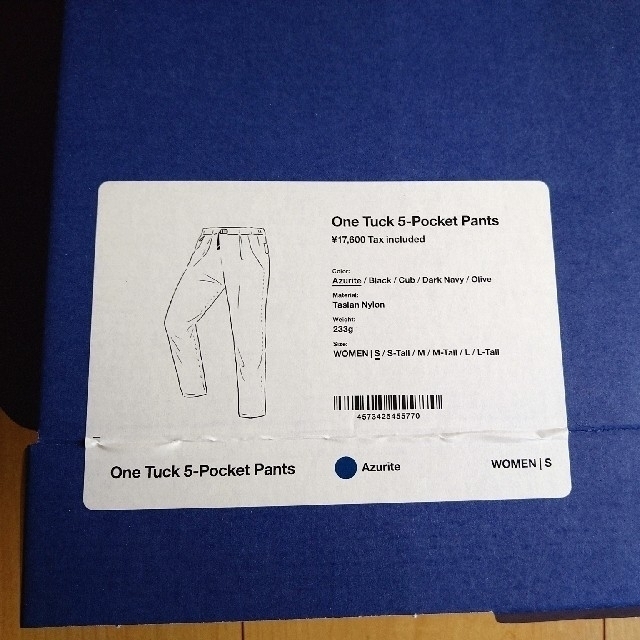 山と道 新品 One Tuck 5-Pocket Pants レディースS 山と道 新品 One Tuck 5-Pocket Pants レディースS