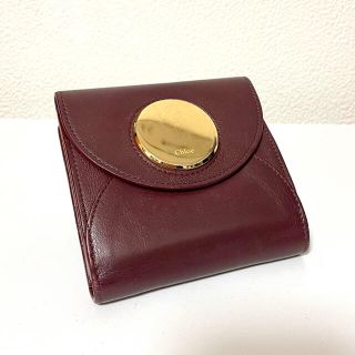 クロエ(Chloe)のChloe pastille 二つ折り クロエ 財布 ミニ財布 ワイン(財布)