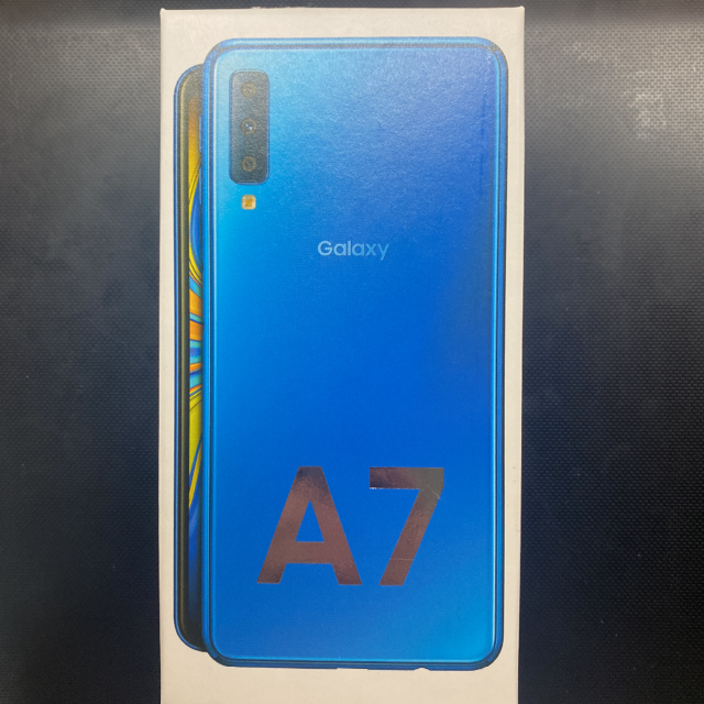 スマートフォン本体サムスンGalaxyA7 64GB ブルー 付属品完備 スマホ本体 SIMフリー