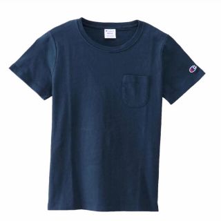 チャンピオン(Champion)の新品 チャンピオン ポケット Tシャツ 半袖 ネイビー S レディース(Tシャツ(半袖/袖なし))