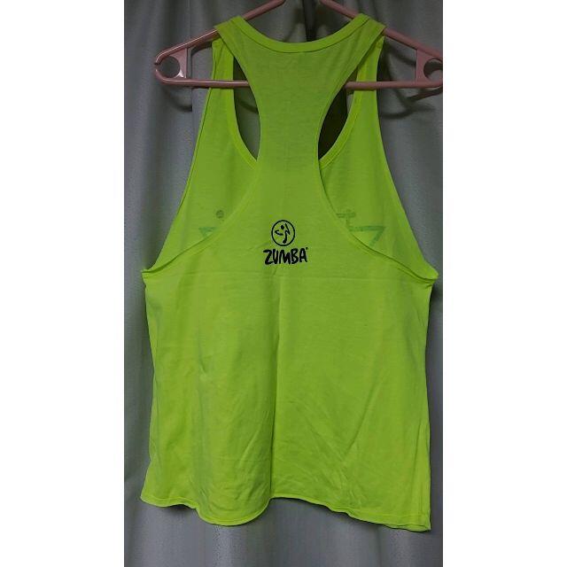 Zumba(ズンバ)のZUMBA　ズンバ　タンク　トップス　Sサイズ　Tシャツ　イエロー レディースのトップス(タンクトップ)の商品写真