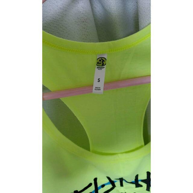 Zumba(ズンバ)のZUMBA　ズンバ　タンク　トップス　Sサイズ　Tシャツ　イエロー レディースのトップス(タンクトップ)の商品写真