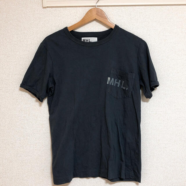MARGARET HOWELL(マーガレットハウエル)のMHLポケットTシャツ　チャコールグレー メンズのトップス(Tシャツ/カットソー(半袖/袖なし))の商品写真