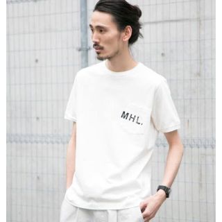 マーガレットハウエル(MARGARET HOWELL)のMHLポケットTシャツ　チャコールグレー(Tシャツ/カットソー(半袖/袖なし))