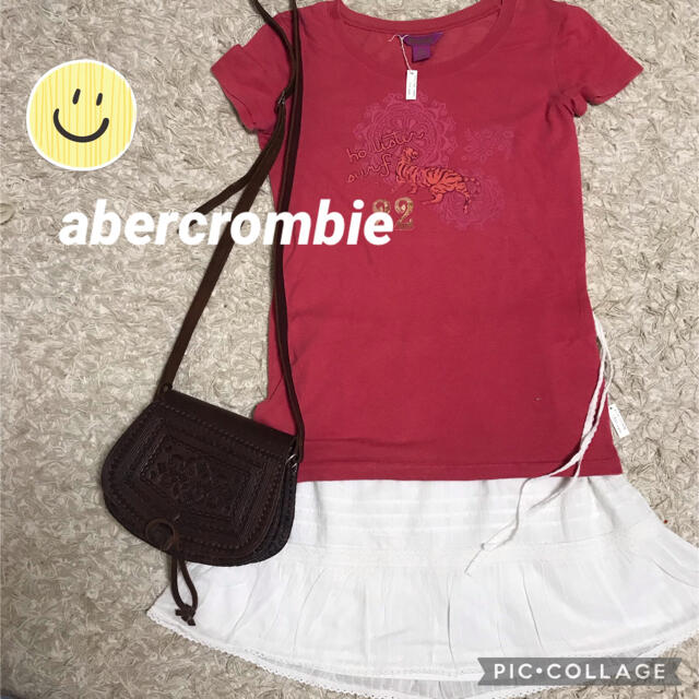 Hollister(ホリスター)のハワイ購入　ホリスター　HOLLISTER タイガー22ピンクTシャツ レディースのトップス(Tシャツ(半袖/袖なし))の商品写真