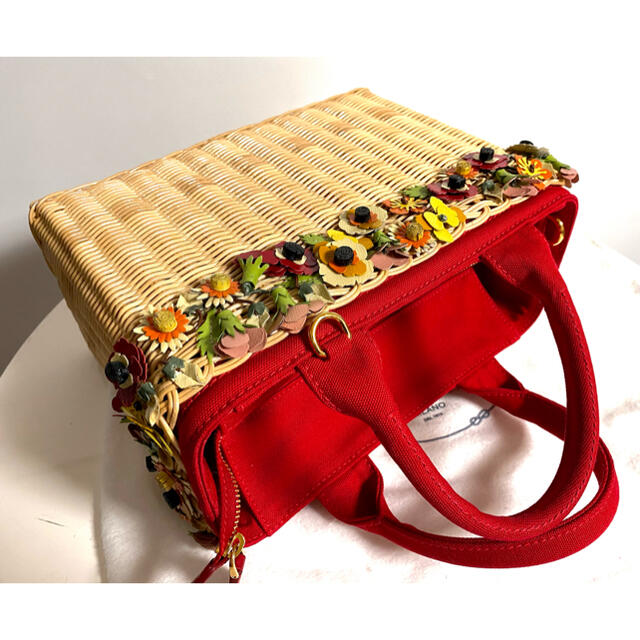 PRADA 限定　カナパ　カゴバッグ　Midollino Garden