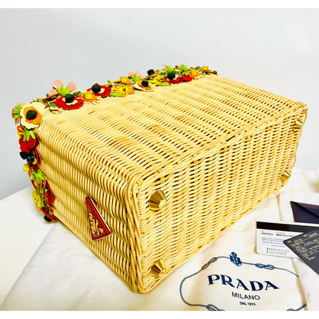 PRADA - PRADA 限定 カナパ カゴバッグ Midollino Garden の通販 by ...