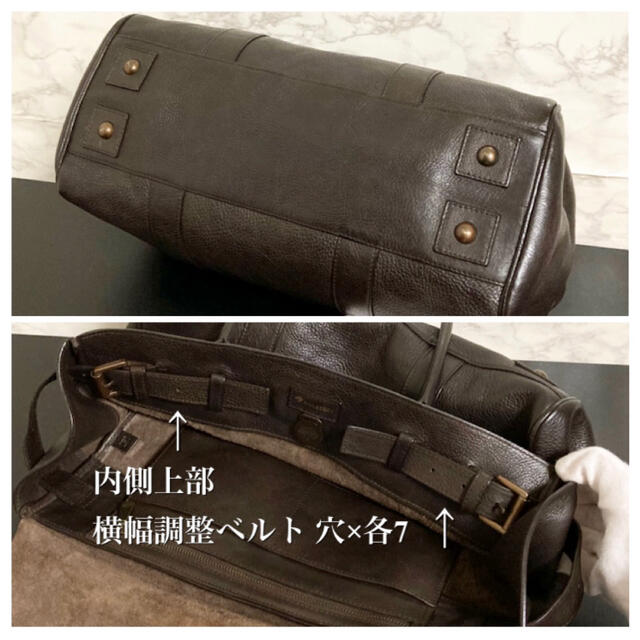 【極美品〜美品】MULBERRY「Bayswater」グレインレザーハンドバッグ