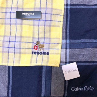 カルバンクライン(Calvin Klein)のタオルハンカチ2枚セット(ハンカチ/ポケットチーフ)