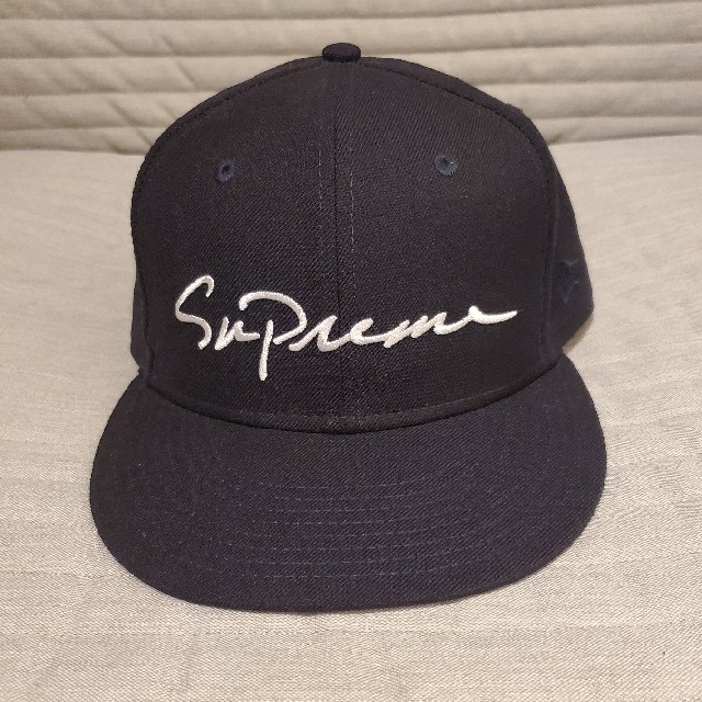 Supreme Classic Script New Era Cap ネイビー