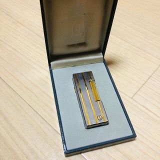 ダンヒル(Dunhill)の【本日限定大幅値下げ】ダンヒル　ローラガスライター　専用ケース付き(タバコグッズ)