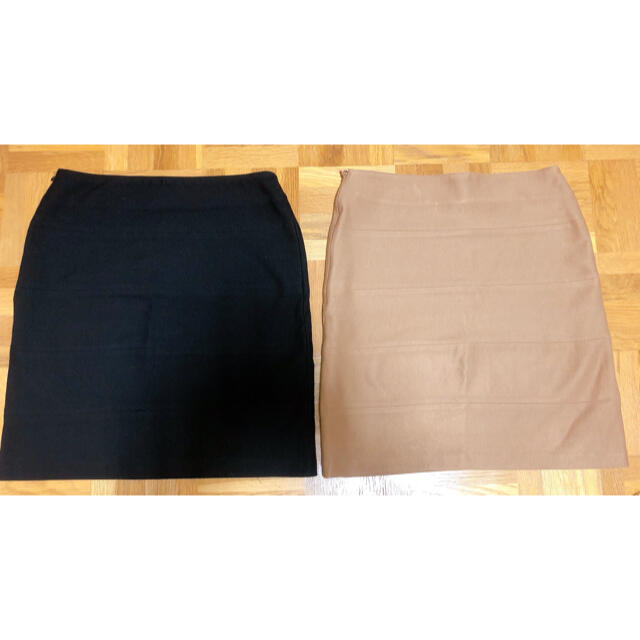 REAL(リアル)のReal ミニタイトスカート　ベージュ(黒はあげます。) レディースのスカート(ミニスカート)の商品写真