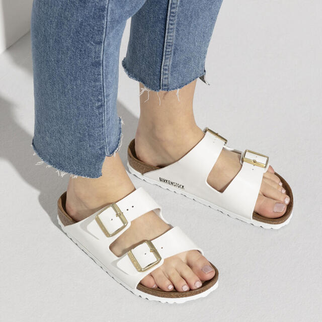 【未使用】ビルケンシュトック BIRKENSTOCK ARIZONA サンダル ホワイト【サイズ41】【メンズ】