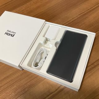 新品❗️楽天ハンド ブラック 購入証明・保証有　Rakuten Hand 黒(スマートフォン本体)