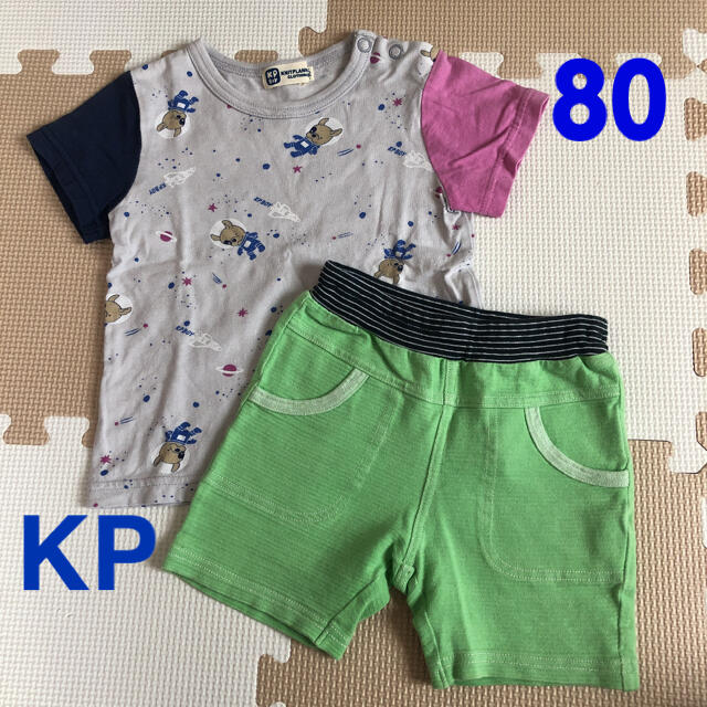 KP(ニットプランナー)のニットプランナー　KP  Tシャツ&短パン80 キッズ/ベビー/マタニティのベビー服(~85cm)(Ｔシャツ)の商品写真