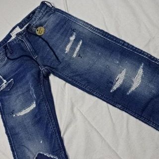 タヴァニティソージーンズ(TAVERNITI SO JEANS)のタヴァニティソー☆ブラッキー☆ダメージ加工ジョグ☆28☆ウェスト約76cm(デニム/ジーンズ)