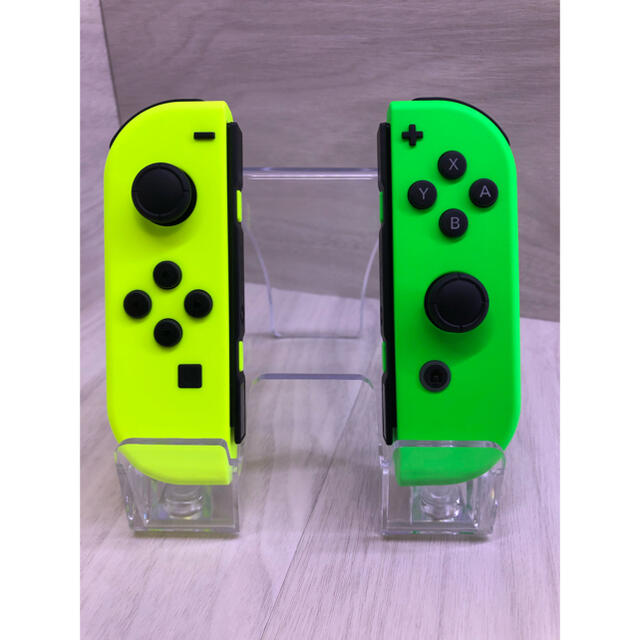 Nintendo Switch 同色ストラップ付き 美品joy Con ネオン色左右セットの通販 By 親切 丁寧対応の元気屋ラクマ店舗 ニンテンドースイッチならラクマ