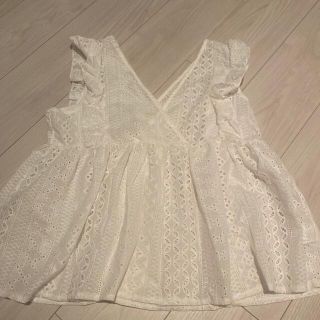 ザラ(ZARA)のインポートショップ♡レーストップス(カットソー(半袖/袖なし))