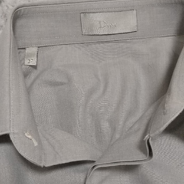 DIOR HOMME(ディオールオム)のDior Homme18SS BEE 刺繍 長袖ドレスシャツ グレー メンズのトップス(シャツ)の商品写真