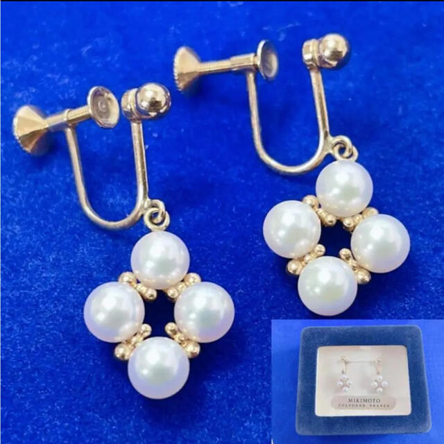 MIKIMOTO ミキモト K18 ベビーパール イヤリング 真珠 パール 美品 新