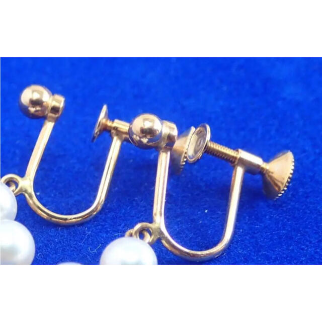 MIKIMOTO(ミキモト)のMIKIMOTO ミキモト K18 ベビーパール イヤリング 真珠 パール 美品 レディースのアクセサリー(イヤリング)の商品写真