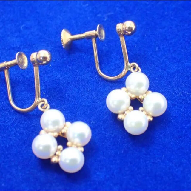 MIKIMOTO(ミキモト)のMIKIMOTO ミキモト K18 ベビーパール イヤリング 真珠 パール 美品 レディースのアクセサリー(イヤリング)の商品写真