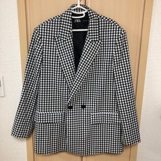 ザラ(ZARA)のzara ギンガムチェックジャケット(テーラードジャケット)