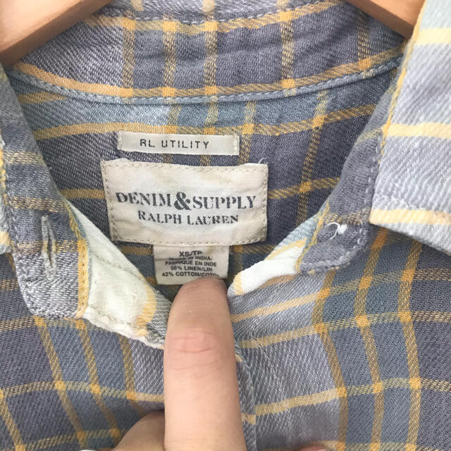 Denim & Supply Ralph Lauren(デニムアンドサプライラルフローレン)のネルシャツ　デニム &サプライ　リネンシャツ レディースのトップス(シャツ/ブラウス(長袖/七分))の商品写真