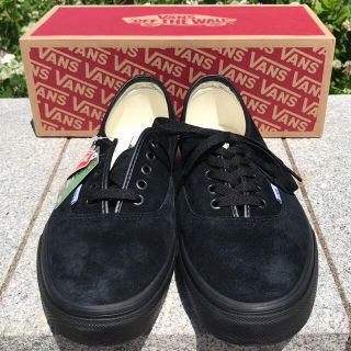 ヴァンズ(VANS)のVANS AUTHENTIC "PIG SUEDE" BLACK/BLACK(スニーカー)