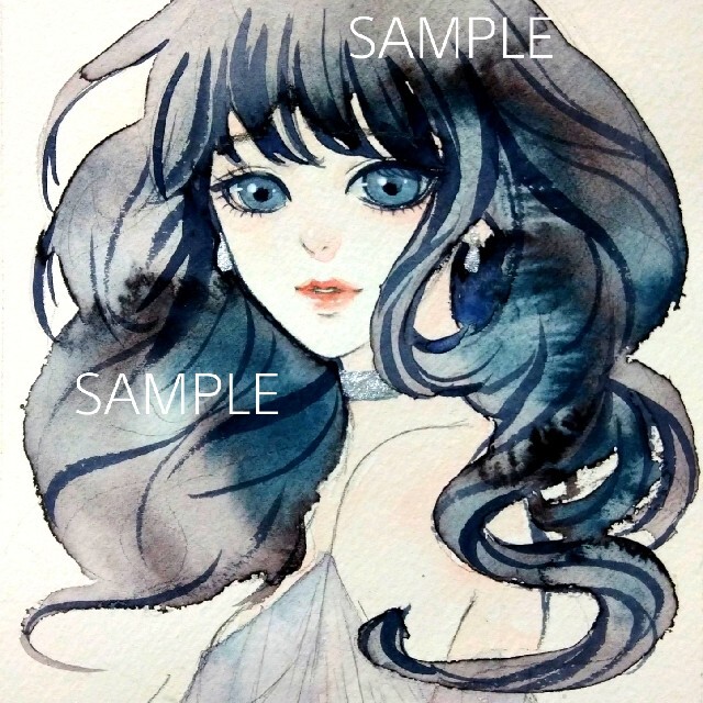 Sale 公式 手描きイラスト ドローイング オリジナル 水彩画 想像を超えての