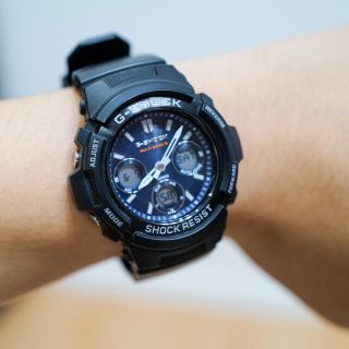 ジーショック(G-SHOCK)のCASIO G-SHOCK 電波ソーラー　AWG-M100SB(腕時計(デジタル))