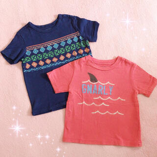 ベビーギャップ(babyGAP)の☆baby Gap☆ビーズデザインTシャツ＆サメデザインTシャツ☆80サイズ(Tシャツ/カットソー)