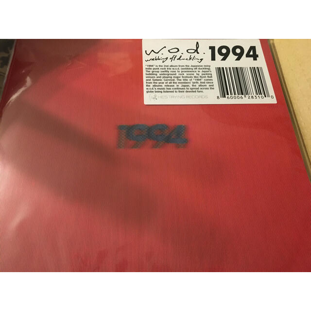 w.o.d 1994 アナログレコード LP wod