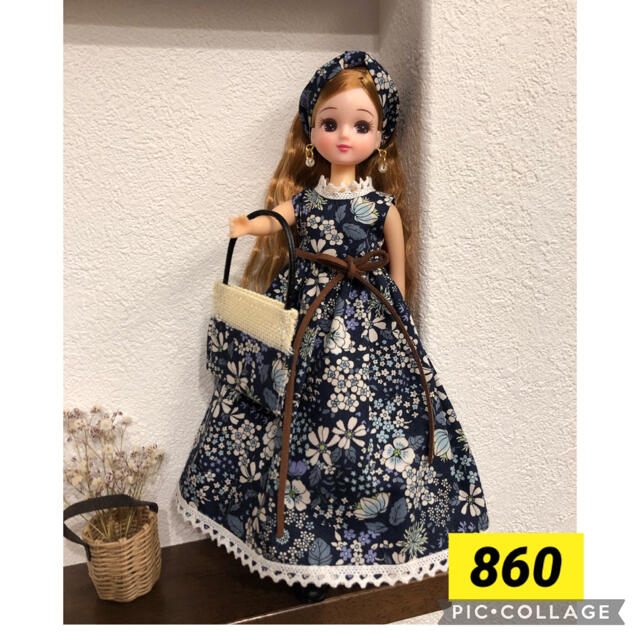 860 リカちゃん　ハンドメイド　アウトフィット　服　5点セット ハンドメイドのぬいぐるみ/人形(その他)の商品写真