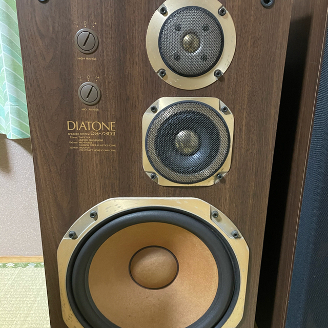 三菱(ミツビシ)の【DIATONE】DS-73DⅡ 　ステレオスピーカー【三菱】 スマホ/家電/カメラのオーディオ機器(スピーカー)の商品写真