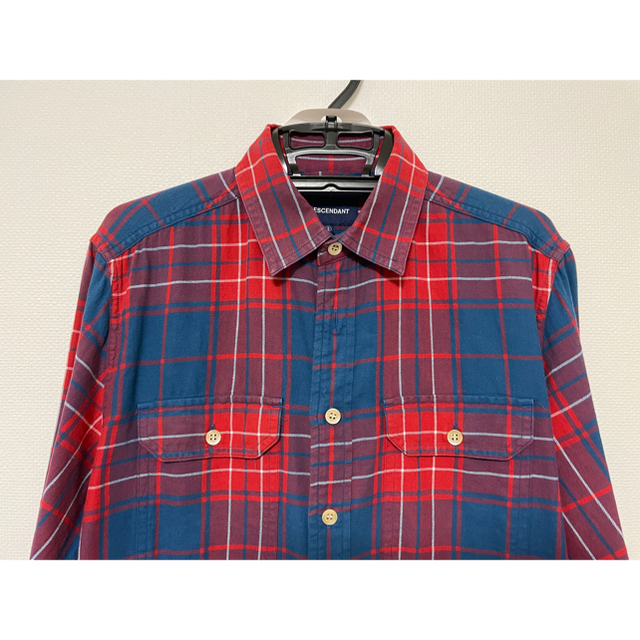 DESCENDANT MILPITAS CHECK LS SHIRTS M美品