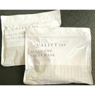 クオリティファースト(QUALITY FIRST)のクオリティファースト オールインワンシートマスク ホワイト 30枚　2袋(パック/フェイスマスク)