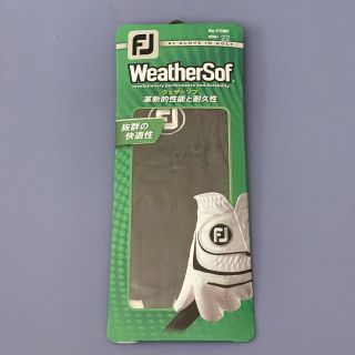 フットジョイ(FootJoy)のFootjoy ゴルフグローブ weathersof 黒22 左手用 新品未使用(その他)