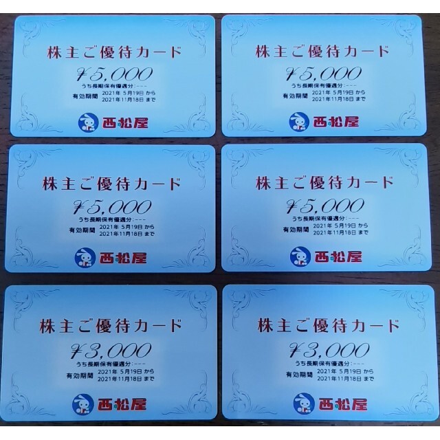 ショッピング西松屋　株主優待カード　26,000円分