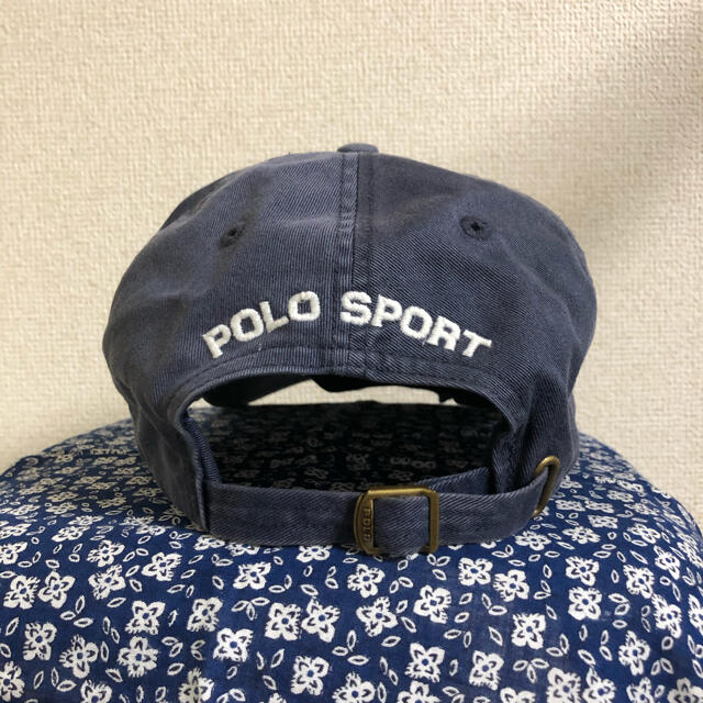 POLO RALPH LAUREN(ポロラルフローレン)の90's POLO SPORT ポロスポーツ　USA ロゴ　キャップ メンズの帽子(キャップ)の商品写真