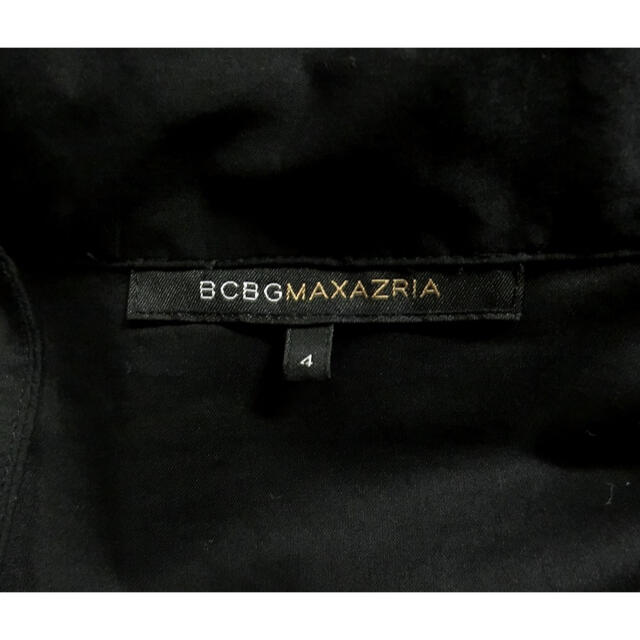 BCBGMAXAZRIA(ビーシービージーマックスアズリア)のBCBG MAXAZRIA マックスアズリア　黒で花の刺繍が素敵なワンピース 4 レディースのワンピース(ひざ丈ワンピース)の商品写真