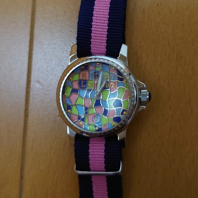 腕時計(アナログ)おまけ付　リトモラティーノ　Ritmo Latinoモザイコ　腕時計　男女兼用？