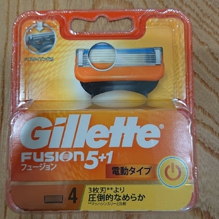 ジレ(gilet)のジレット フュージョン 5＋1 電動タイプ 替刃4個入 新品 正規品(その他)