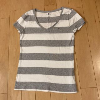 トミーヒルフィガー(TOMMY HILFIGER)のtommy  レディース　VネックTシャツ☆サイズM(Tシャツ(半袖/袖なし))