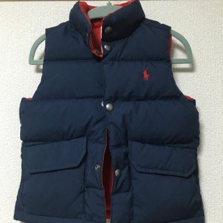 ポロラルフローレン(POLO RALPH LAUREN)の【kiki様専用】ラルフローレン リバーシブル ダウンベスト 100 ネイビー(ジャケット/上着)