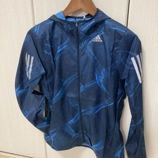 アディダス(adidas)の6.新品 adidas アディダス レディース ウィンドブレーカー Mサイズ 紺(ナイロンジャケット)