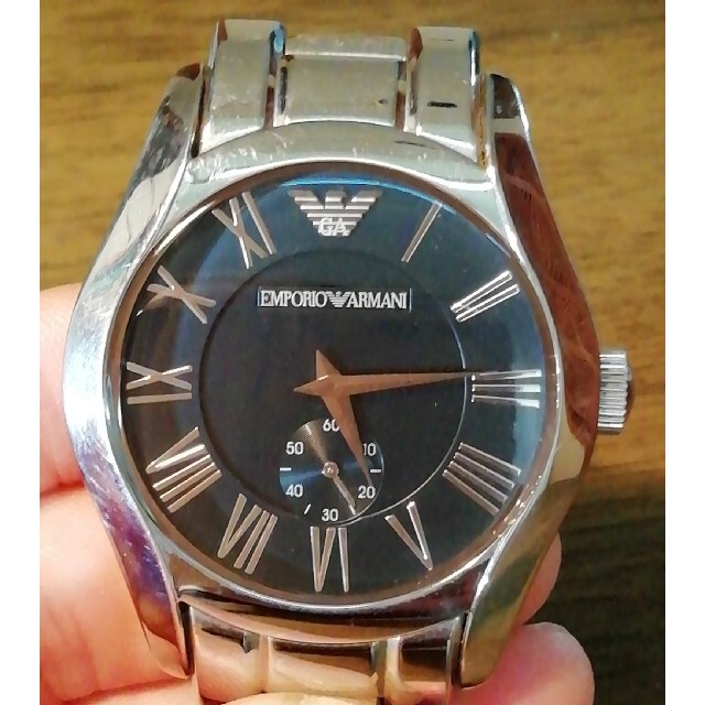 Emporio Armani(エンポリオアルマーニ)のラ338.　超美品　エンポリオ・アルマーニ　新品電池　稼働品　⑨ メンズの時計(腕時計(アナログ))の商品写真