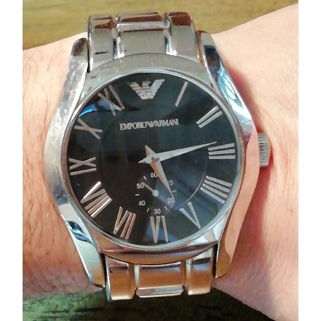 Emporio Armani(エンポリオアルマーニ)のラ338.　超美品　エンポリオ・アルマーニ　新品電池　稼働品　⑨ メンズの時計(腕時計(アナログ))の商品写真